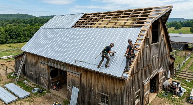 Barn Roof Installation in Dunkirk, MD