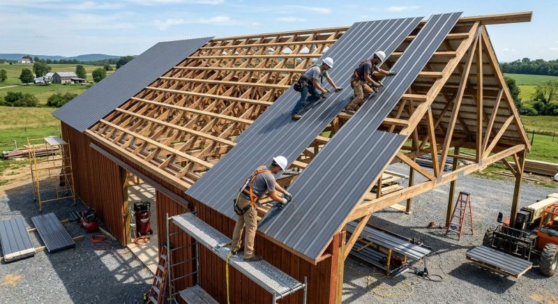 Barn Roof Installation in Dunkirk, MD