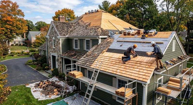 Cedar Roof Replacement in Huntingtown, MD