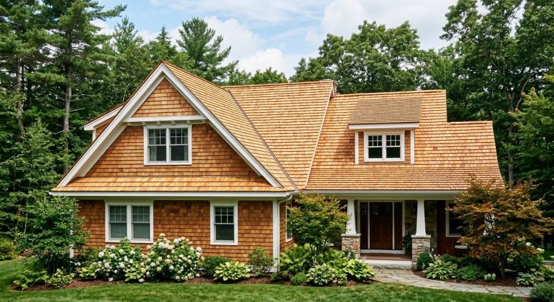 Cedar Shake Roof Construction in Chesapeake Beach, MD