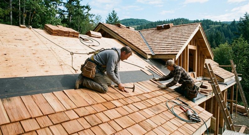 Cedar Shake Roof Construction in Dunkirk, MD