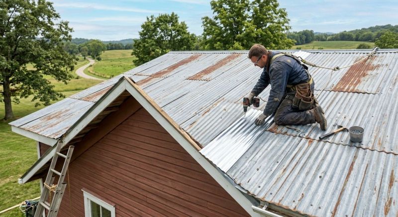 Corrugated Roof Repair in Chesapeake Beach, MD