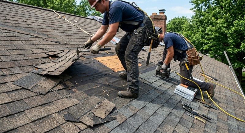 Damaged Roof Repair in Odenton, MD