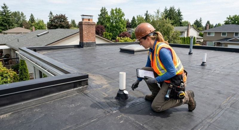 Flat Roof Inspection in Dunkirk, MD