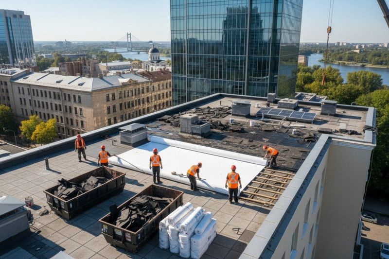 Flat Roof Replacement in Bowie, MD