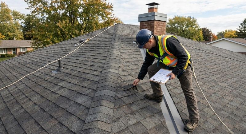 Roof Damage Inspection in Saint Leonard, MD
