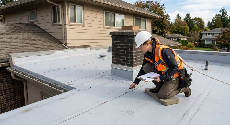 Rubber Roof Inspection in Dunkirk, MD
