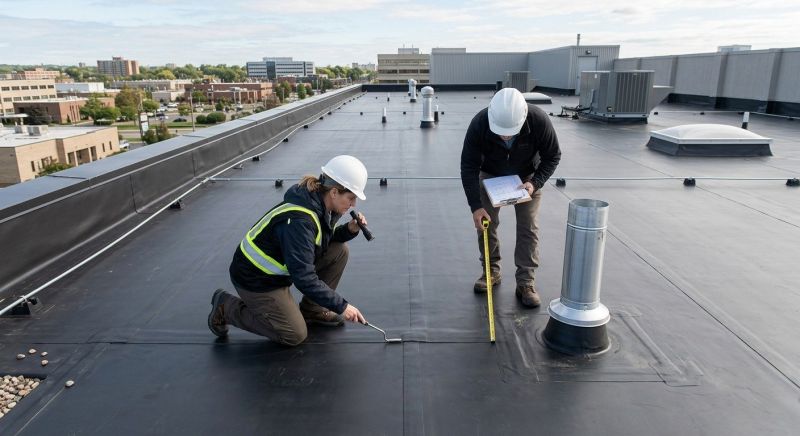 Rubber Roof Inspection in Dunkirk, MD