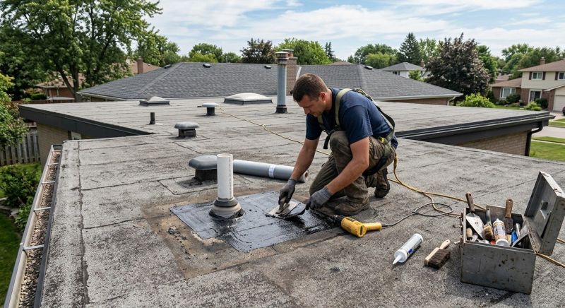 Rubber Roof Repair in Bowie, MD