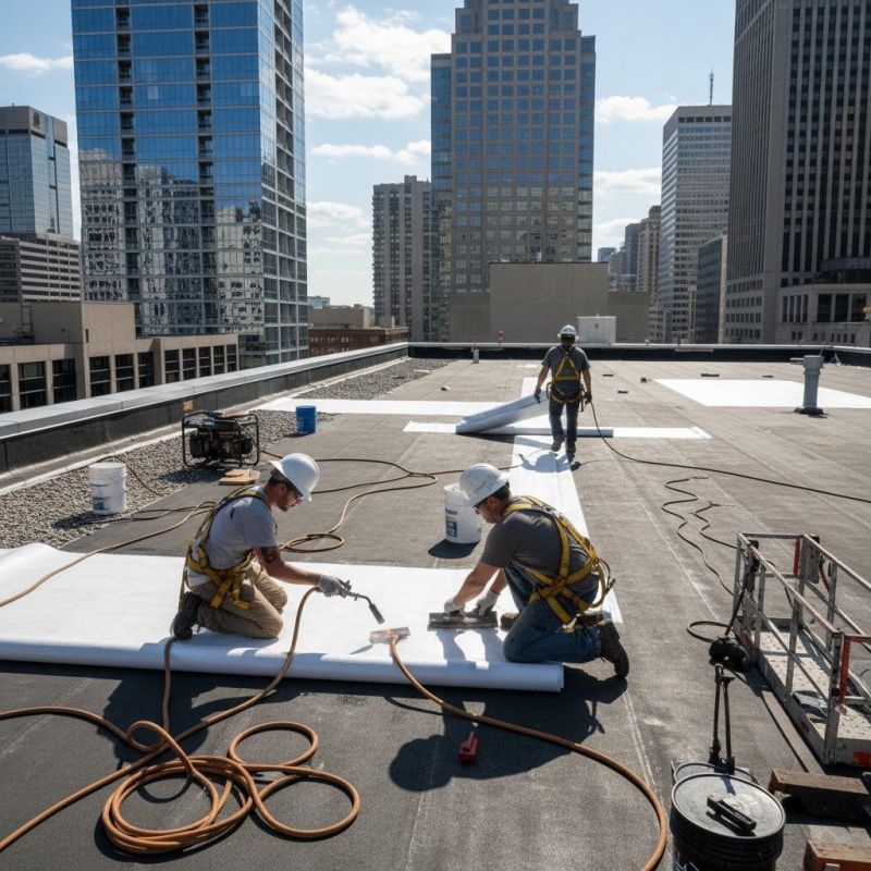 Single Ply Roof Repair in Saint Leonard, MD
