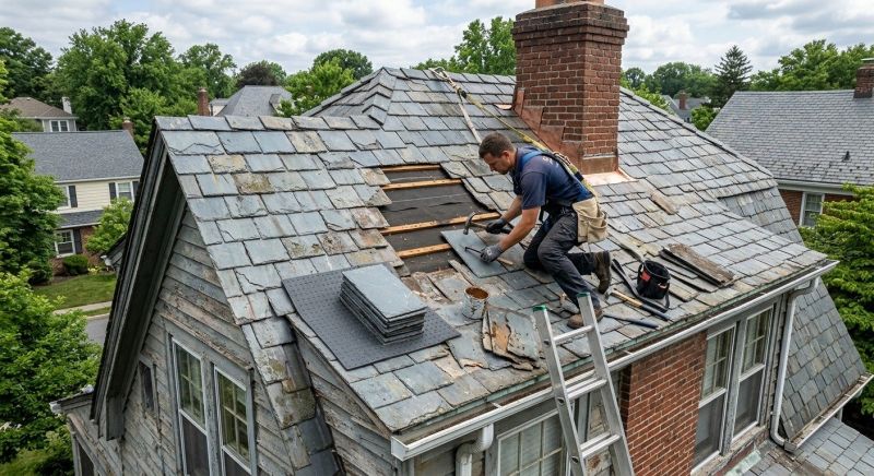 Slate Roof Repair in College Park, MD