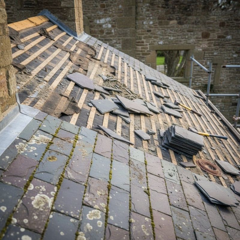 Slate Roof Replacement in Chesapeake Beach, MD