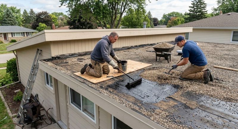 Tar And Gravel Roof Repair in Lothian, MD