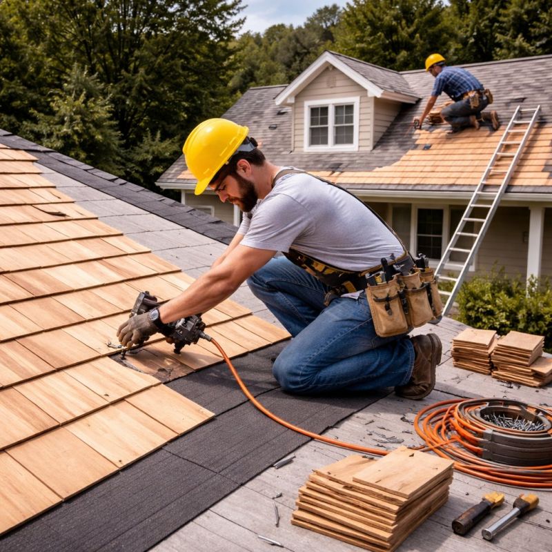 Wood Roofing Installation in Edgewater, MD