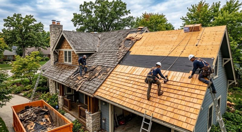 Wood Shake Roof Replacement in Severna Park, MD